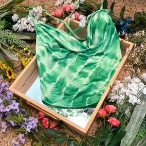 Cowl Neck Backless crop top